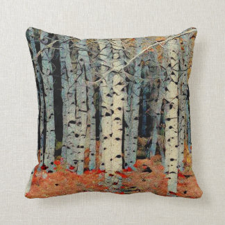 Coussin Forêt de bouleaux 1