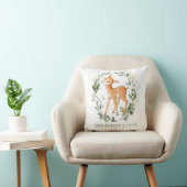 Coussin Forêt de cerfs de forêt Monogramme Nursery (Chaise)