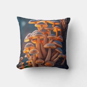 Coussin Forêt de champignons Calme Nature paisible Zen