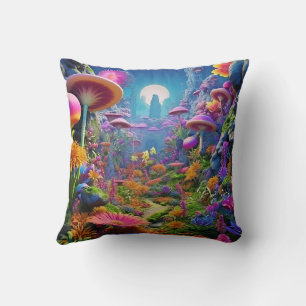 Coussin Forêt de champignons enchantés – Champignons de fa