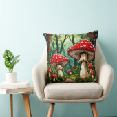 Coussin Forêt de champignons féeriques 🍄 Cadeau cosy ✨ (Chaise)