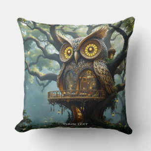 Coussin Forêt de Chouette d'Imaginaire