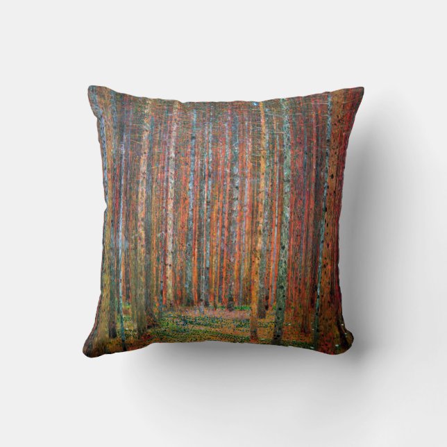 Coussin Forêt de sapins I | Gustav Klimt | (Verso)