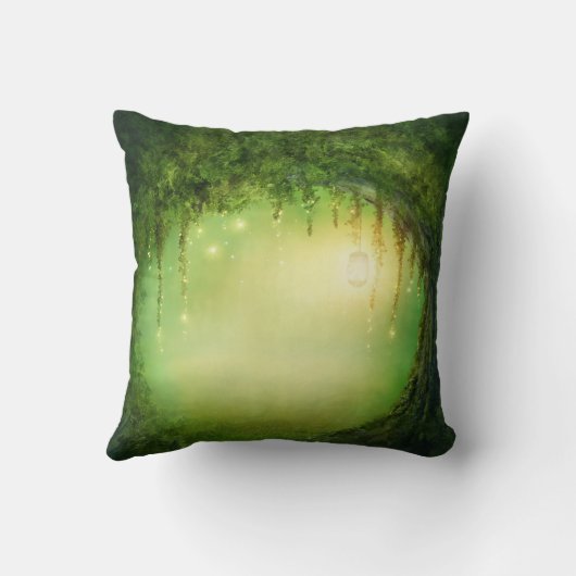 Coussin Forêt Dreamy Enchantée & Lumières Rustique Personn (Verso)