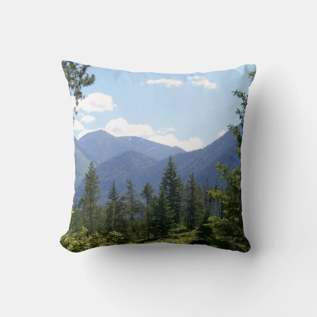 Coussin Forêt et Montana Vue Pittoresque (Recto)