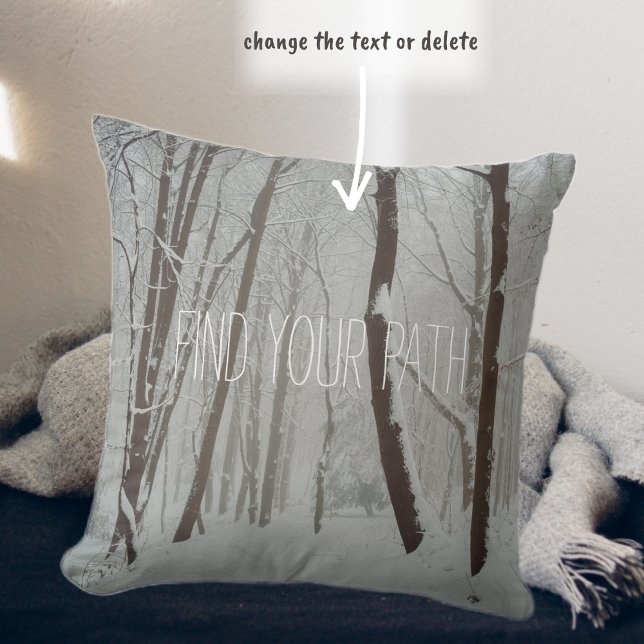 Coussin Forêt hivernale agitée (Créateur téléchargé)
