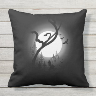 Coussin Forêt nocturne enchantée