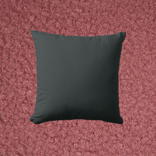 Coussin Forêt-Noire Vert couleur solide