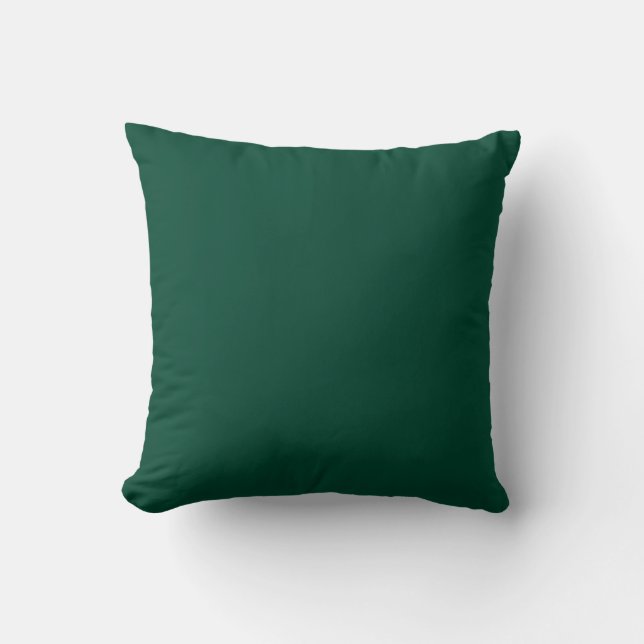 Coussin Forêt solide Pop vert de couleur (Recto)