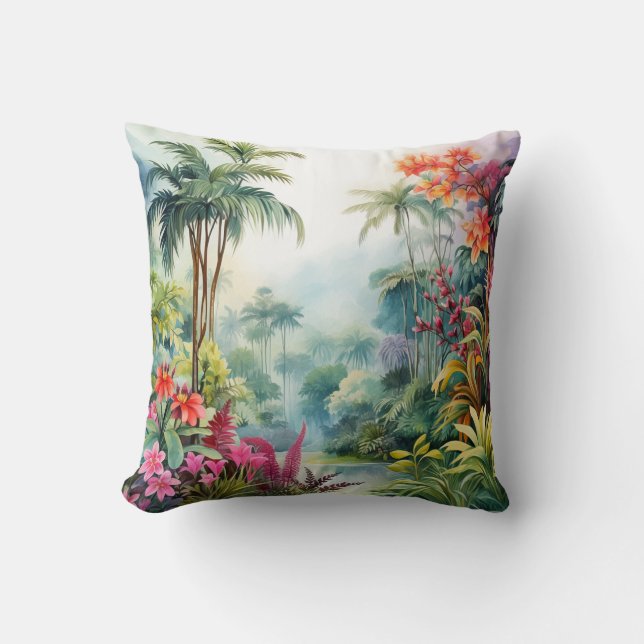 Coussin Forêt tropicale (Recto)
