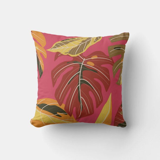 Coussin Forêt tropicale. Application d'illustration de la  (Recto)
