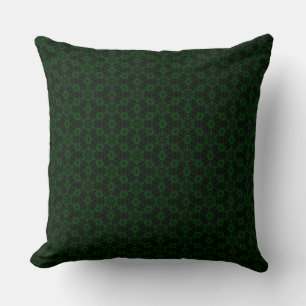 Coussin Forêt vert Abstrait motif floral Jeu d'oreiller