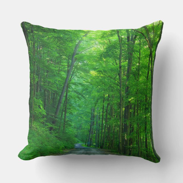 Coussin Forêt verte (Recto)