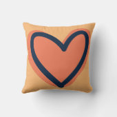 Coussin Forme de cœur aquarelle (Verso)