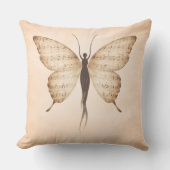 Coussin forme de papillon poétique (Recto)