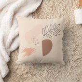 Coussin Forme de Terre Géométrique Minimale Botanique (Couverture)
