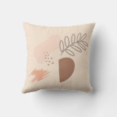 Coussin Forme de Terre Géométrique Minimale Botanique (Verso)