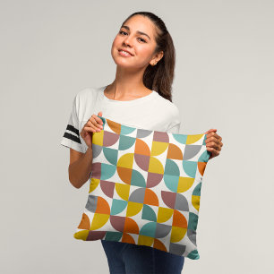 Coussin Formes à tarte Turquoise Moderne Du Milieu Du Sièc