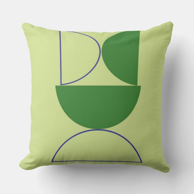 Coussin formes abstraites art (Recto)