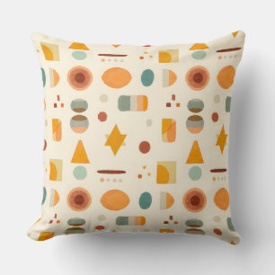 Coussin Formes aquarelles minimalistes pastel