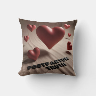 Coussin Formes de cœur et de larmes flottantes 3D