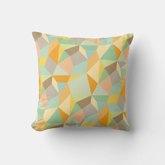 Coussin Formes et couleurs Abstraites Lancer l'oreiller (Recto)