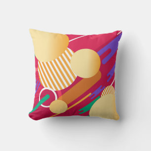 Coussin Formes et couleurs Abstraites Lancer l'oreiller