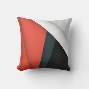 Coussin Formes et lignes abstraites colorées