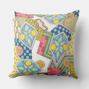 Coussin Formes et paillettes