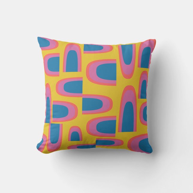 Coussin Formes géométriques Abstraites irrécupérables dans (Recto)