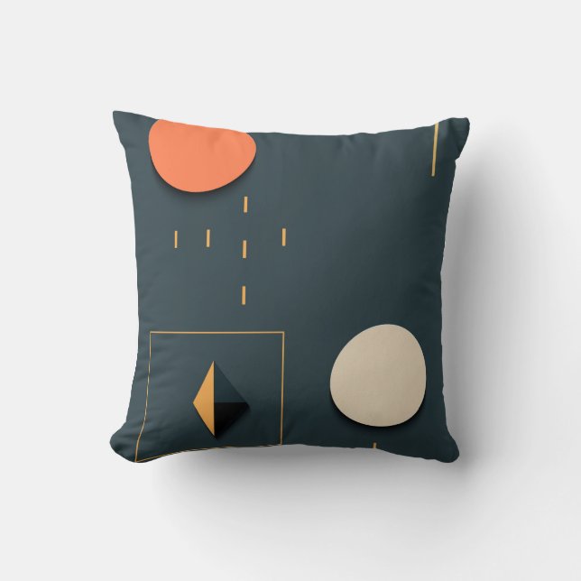 Coussin Formes géométriques brutaux (Recto)