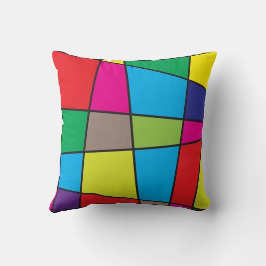 Coussin Formes géométriques colorées (Verso)