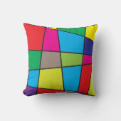 Coussin Formes géométriques colorées (Recto)