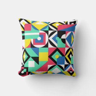 Coussin Formes géométriques colorées Ornement décoratif
