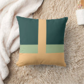 Coussin Formes géométriques Couleurs d'abricot vert d'art (Couverture)