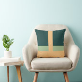 Coussin Formes géométriques Couleurs d'abricot vert d'art (Chaise)
