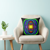 Coussin Formes géométriques des couleurs arc-en-ciel (Chaise)