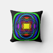 Coussin Formes géométriques des couleurs arc-en-ciel (Recto)