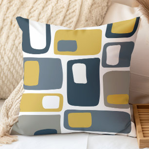 Coussin Formes Géométriques Funky de Style Milieu de Siècl
