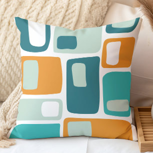Coussin Formes géométriques funky du milieu du siècle en t