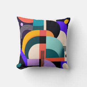 Coussin Formes Géométriques Gras et Couleurs Design Modern