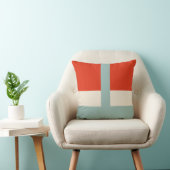 Coussin Formes géométriques Gris rouge Abstrait (Chaise)