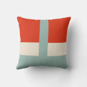 Coussin Formes géométriques Gris rouge Abstrait (Verso)