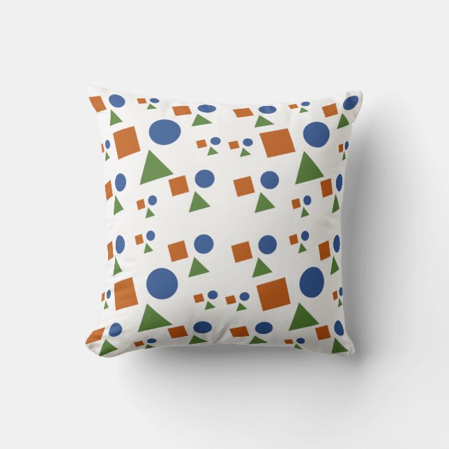 Coussin Formes géométriques mignonnes Motif dans les Paste (Recto)