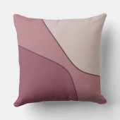 Coussin Formes irrégulières de quart rose et violet (Verso)