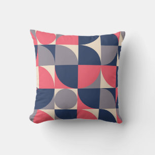 Coussin Formes modernes et motif géométrique transparent e