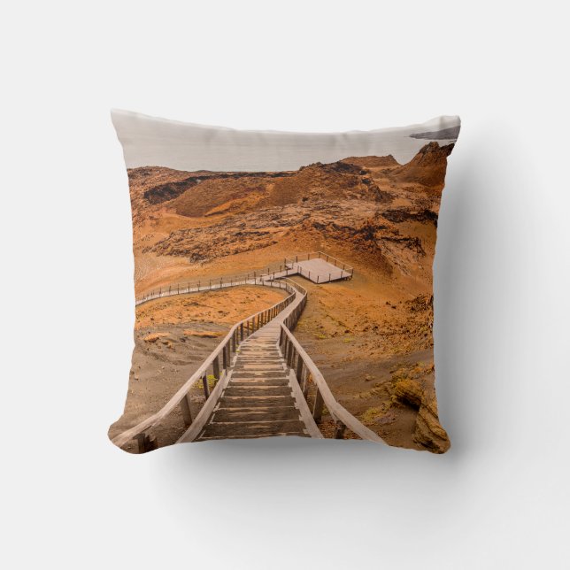 Coussin Formes rocheuses de l'île de Bartalome, Galapago (Recto)