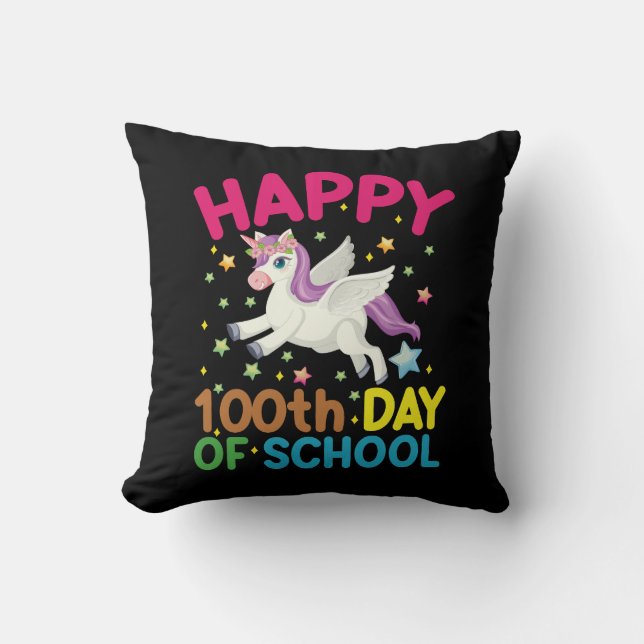 Coussin Formule Mathématique 100 Jours D'école Drôle Prof  (Recto)