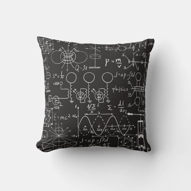 Coussin Formules scientifiques : Patte de calcul du tablea (Recto)