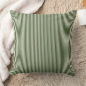 Coussin Forrest Green Ticking Stripe Cushion (Couverture)